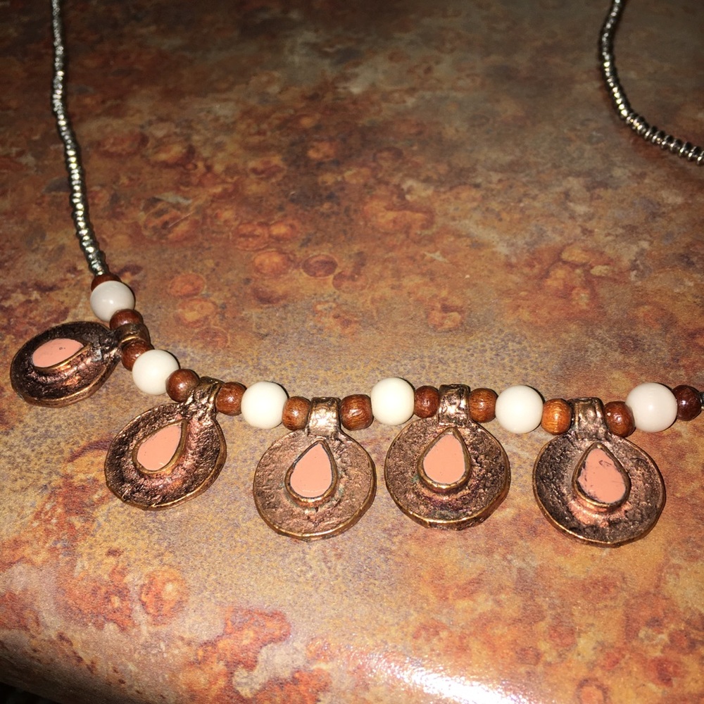 Long Free People Silver Necklace